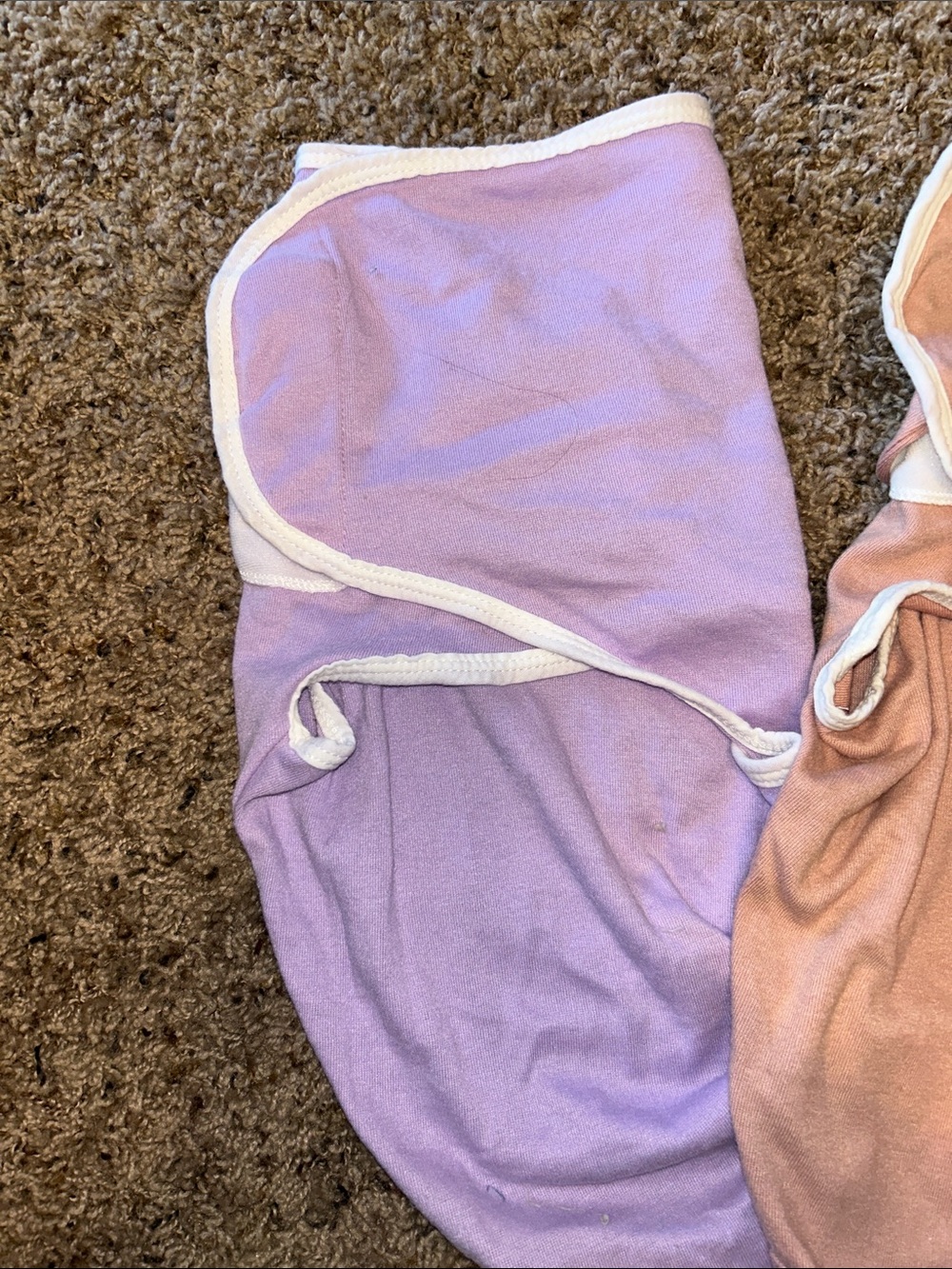 Three-Pack Infant Sleep Sacks in Pink, Tan, and Lavender - Picture 2 of 7